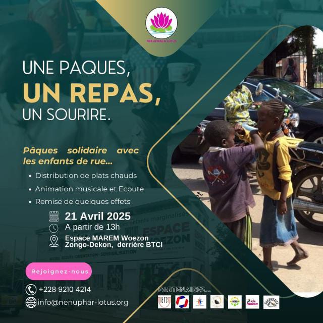 Une Pâques, Un Repas, Un Espoir » – Un geste de solidarité à Dékon